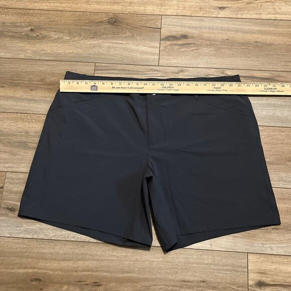 OOBE Uniform Shorts SZ 16 Gray Pockets Elastic Waist Stretch Lightweight Outdoor - Picture 3 of 11